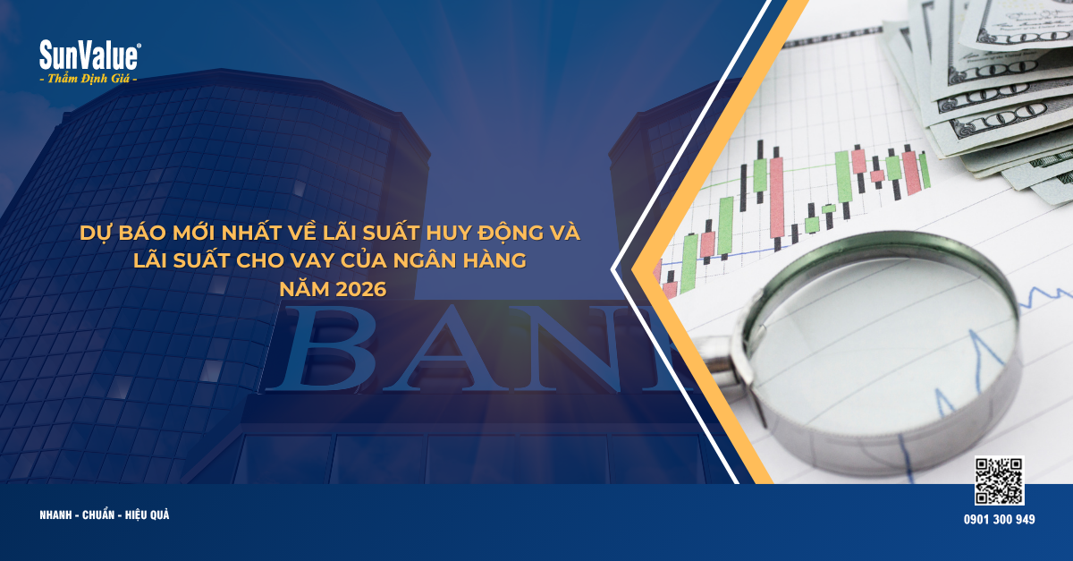 DỰ BÁO MỚI NHẤT VỀ LÃI SUẤT HUY ĐỘNG VÀ LÃI SUẤT CHO VAY CỦA NGÂN HÀNG NĂM 2026