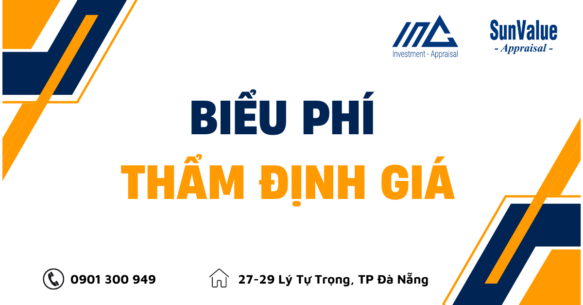 BIỂU PHÍ THẤM ĐỊNH GIÁ