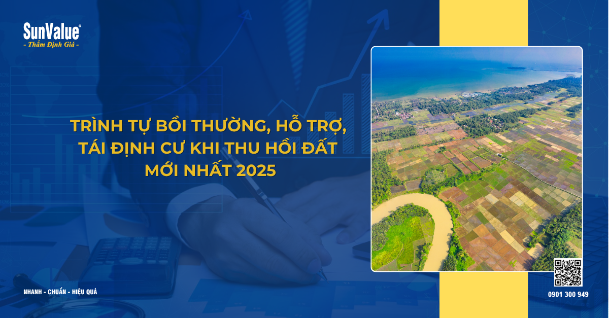 TRÌNH TỰ BỒI THƯỜNG, HỖ TRỢ, TÁI ĐỊNH CƯ KHI THU HỒI ĐẤT MỚI NHẤT 2025