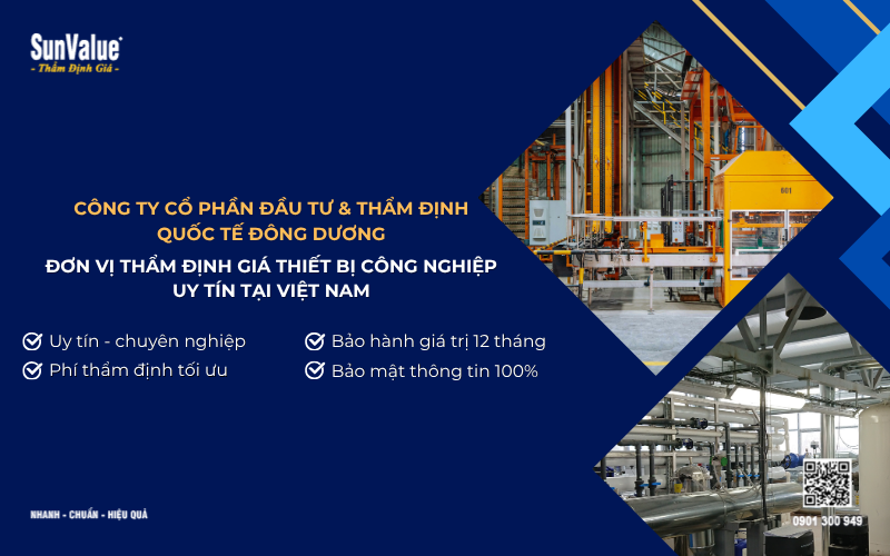 công ty thẩm định giá thiết bị công nghiệp uy tín