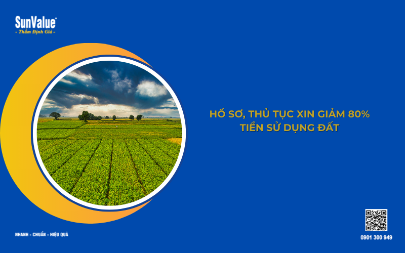 hồ sơ xin giảm 80% tiền sử dụng đất
