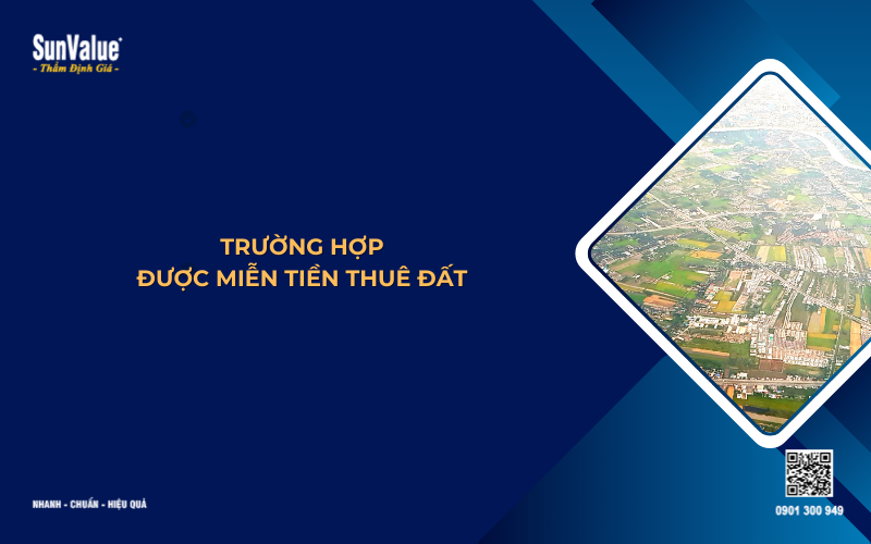 trường hợp được miễn tiền thuê đất