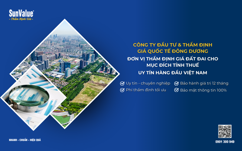 công ty thẩm định giá đất đai cho mục đích tính thuế