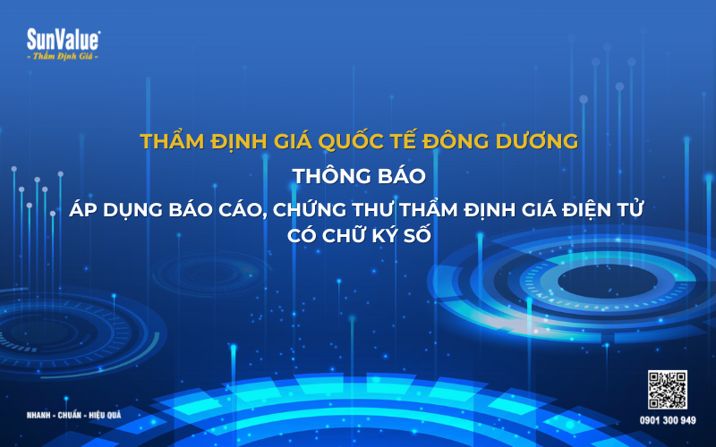 Đông Dương SunValue áp dụng chứng thư điện tử có chữ ký số