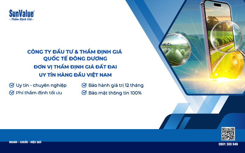 công ty thẩm định giá đất đai cho mục đích bồi thường