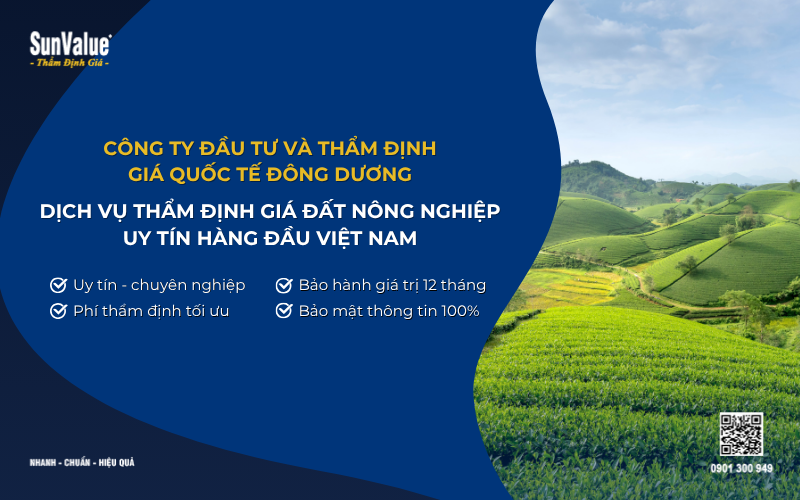 Dịch vụ thẩm định giá đất nông nghiệp uy tín