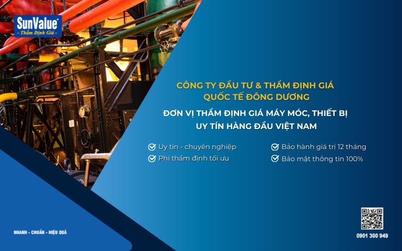 công ty thẩm định giá máy móc đã qua sử dụng