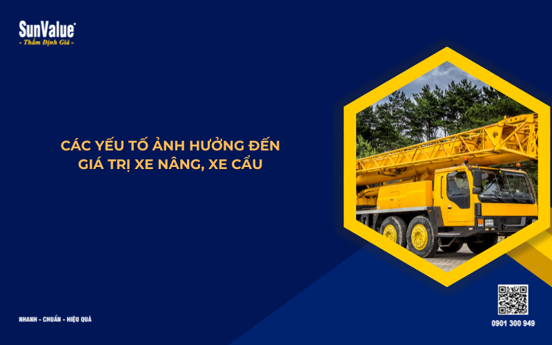 các yếu tố ảnh hưởng đến giá trị xe nâng