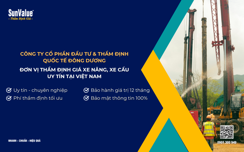 công ty thẩm định giá xe nâng, xe cẩu
