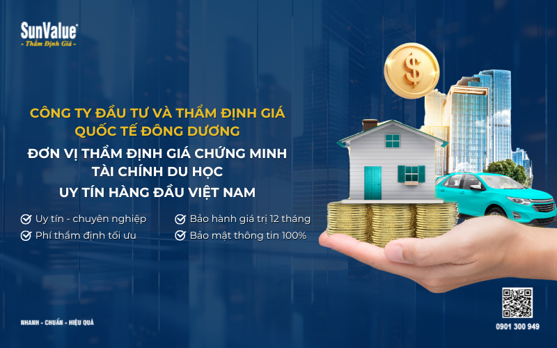 công ty thẩm định giá chứng minh tài chính du học