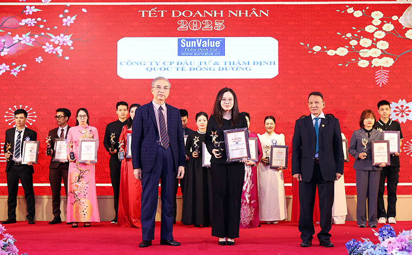 Thẩm định giá Đông Dương SunValue nhận giải thưởng thương hiệu 2