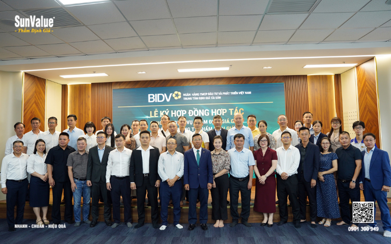 SunValue thẩm định giá tài sản đảm bào cho ngân hàng BIDV