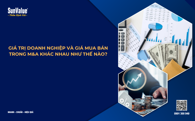 giá trị doanh nghiệp và giá trị mua bán trong m&a khác nhau như thế nào