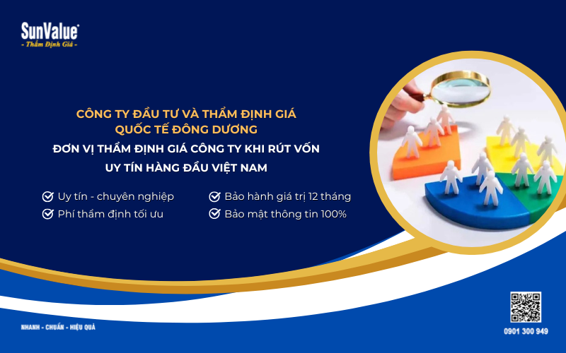 công ty thẩm định giá rút vốn doanh nghiệp