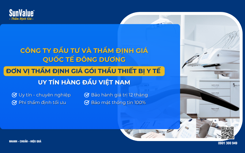 Công ty thẩm định giá gói thầu thiết bị y tế uy tín