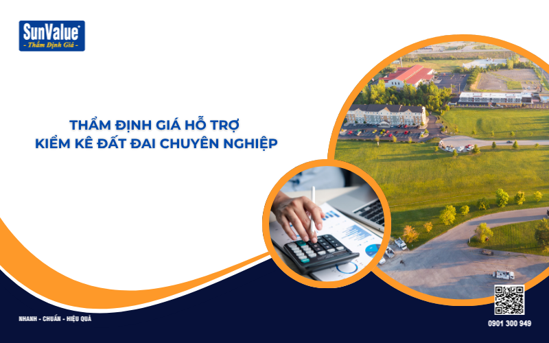 thẩm định giá hỗ trợ kiểm kê đất đai