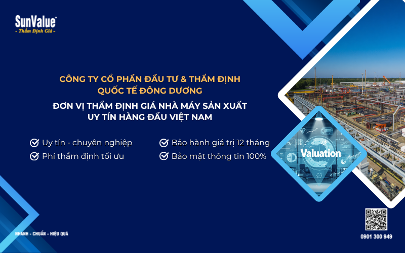 đơn vị thẩm định giá nhà máy sản xuất