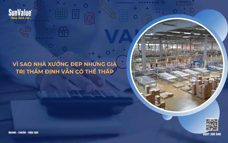 vì sao nhà xưởng đẹp những giá trị thẩm định thấp