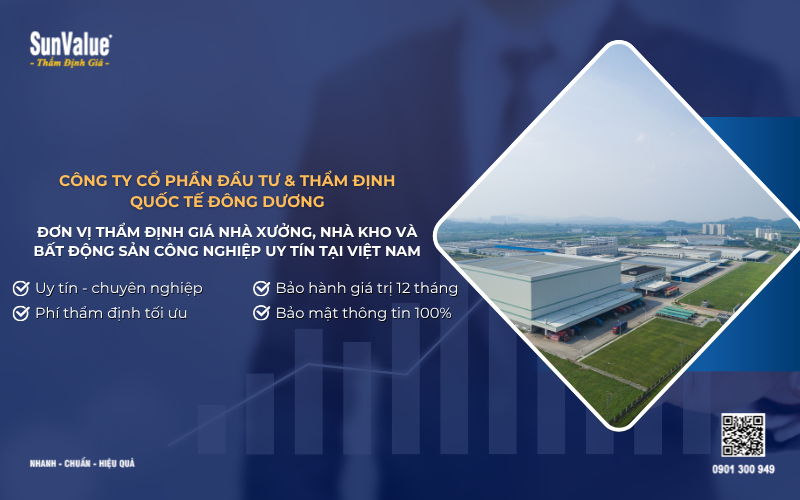 công ty thẩm định giá nhà xưởng, thẩm định giá nhà kho, thẩm định giá bất động sản công nghiệp
