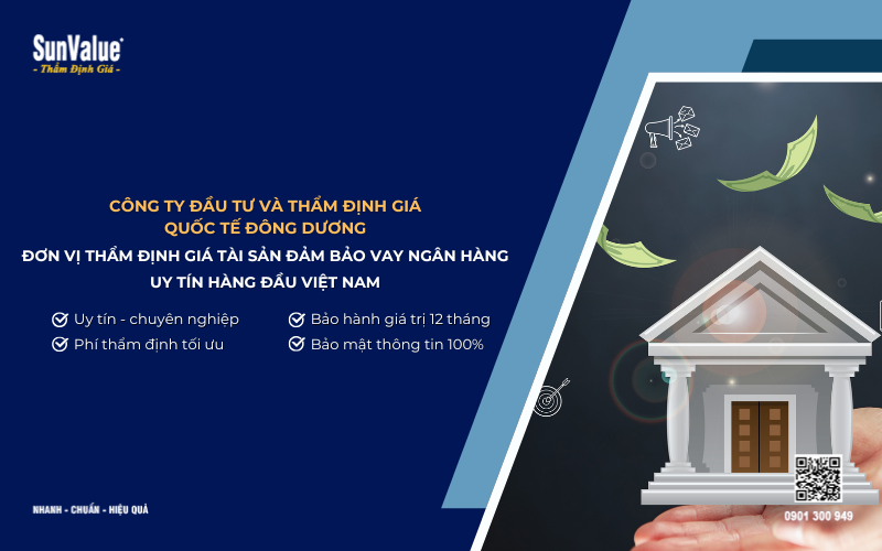 công ty thẩm định giá tài sản vay vốn ngân hàng uy tín