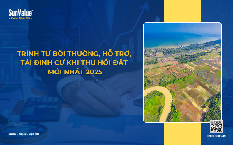 trình tự bồi thường, hỗ trợ, tái định cư khi thu hồi đất đai mới nhất 2025