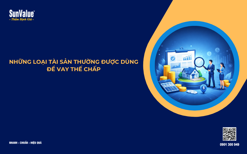 những loại tài sản thường được dùng để vay thế chấp