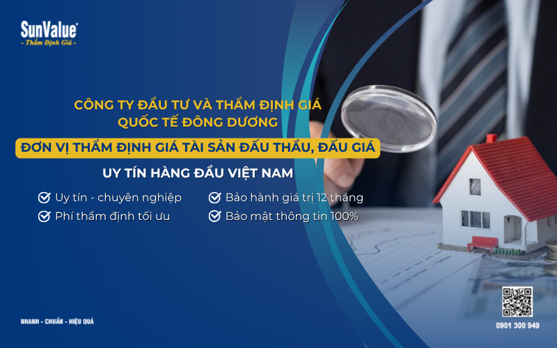 Công ty thẩm định giá cho mục đích đấu giá, đấu thầu