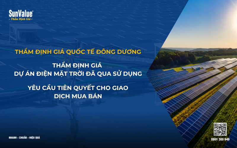 Thẩm định giá dự án điện mặt trời đã vận hành