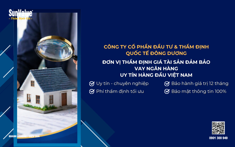 công ty thẩm định giá vay ngân hàng uy tín