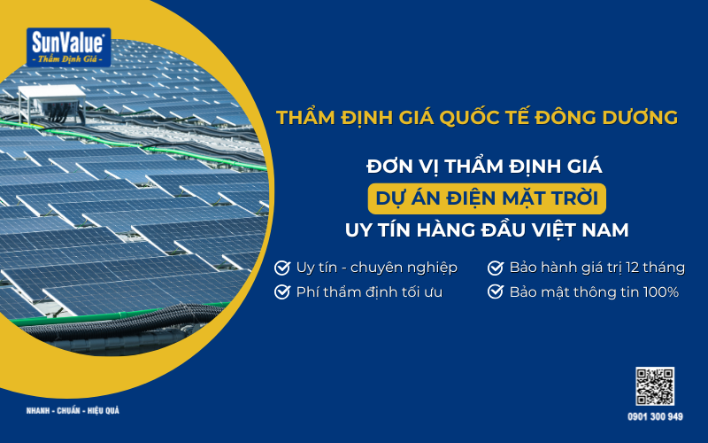 Công ty thẩm định giá dự án điện mặt trời uy tín