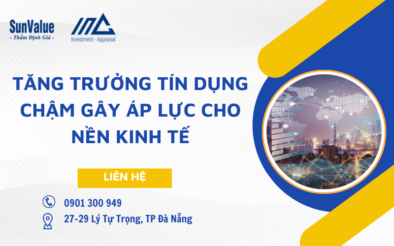 Tăng trưởng tín dụng chậm gây áp lực cho nền kinh tế