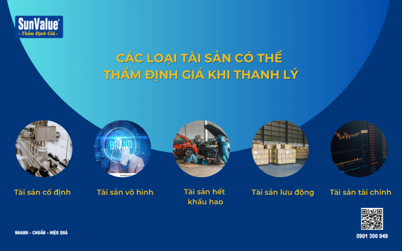 Thẩm định giá tài sản thanh lý giải thể doanh nghiệp, định giá tài sản thanh lý