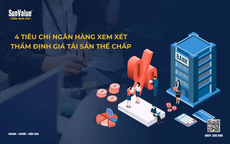 tiêu chí ngân hàng xem xét khi thẩm định giá tài sản thế chấp